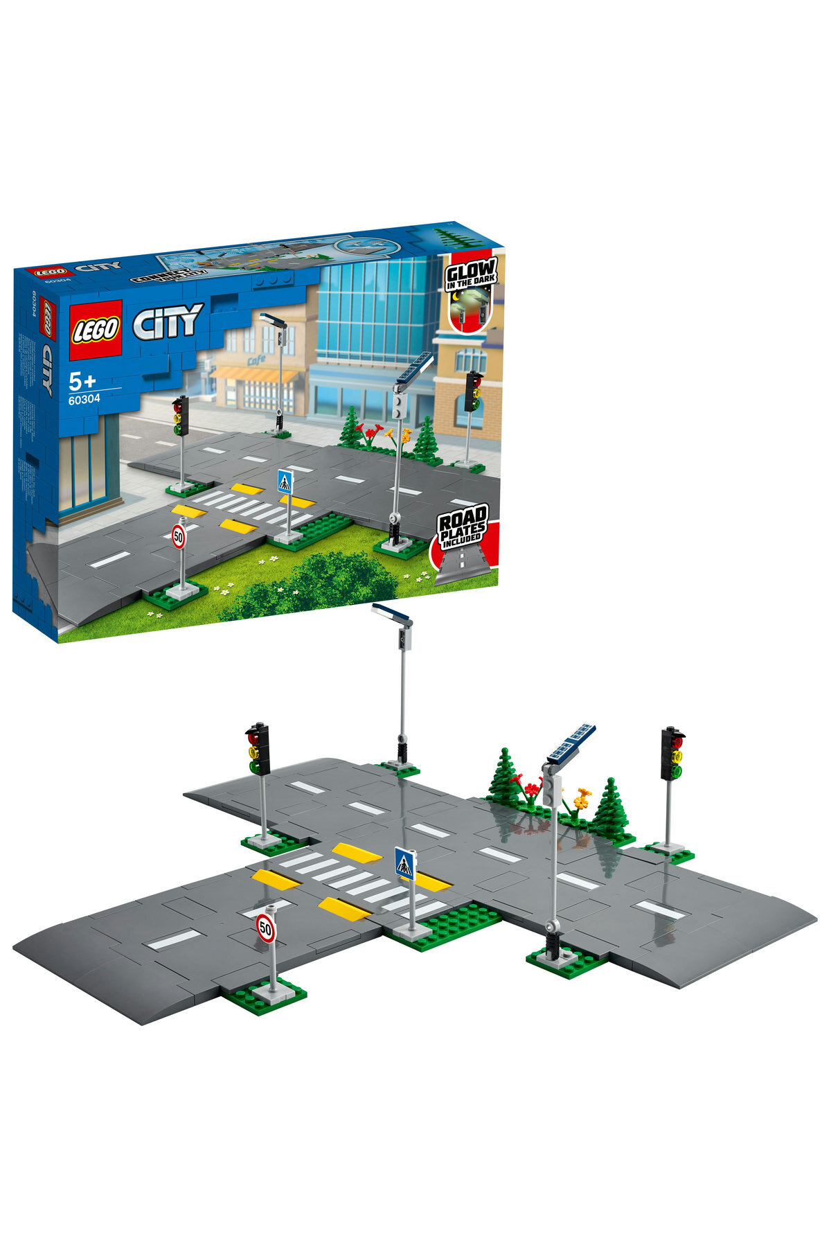 LEGO لگو مجموعه ساخت طبقات راه شهری 60304; یک مجموعه ساختمانی عالی برای کودکان (112 قطعه)