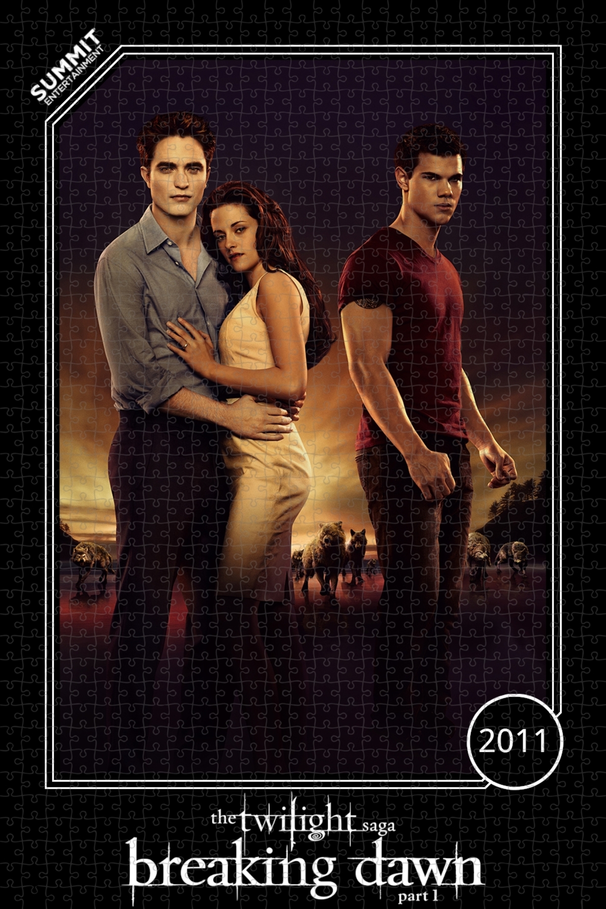 پازل TWILIGHT SAGA: BREAKING DAWN PART 1 1000 PIECE JIGSAW PUZZLE OF 2011 MOVIE POSTER Jeronkarji