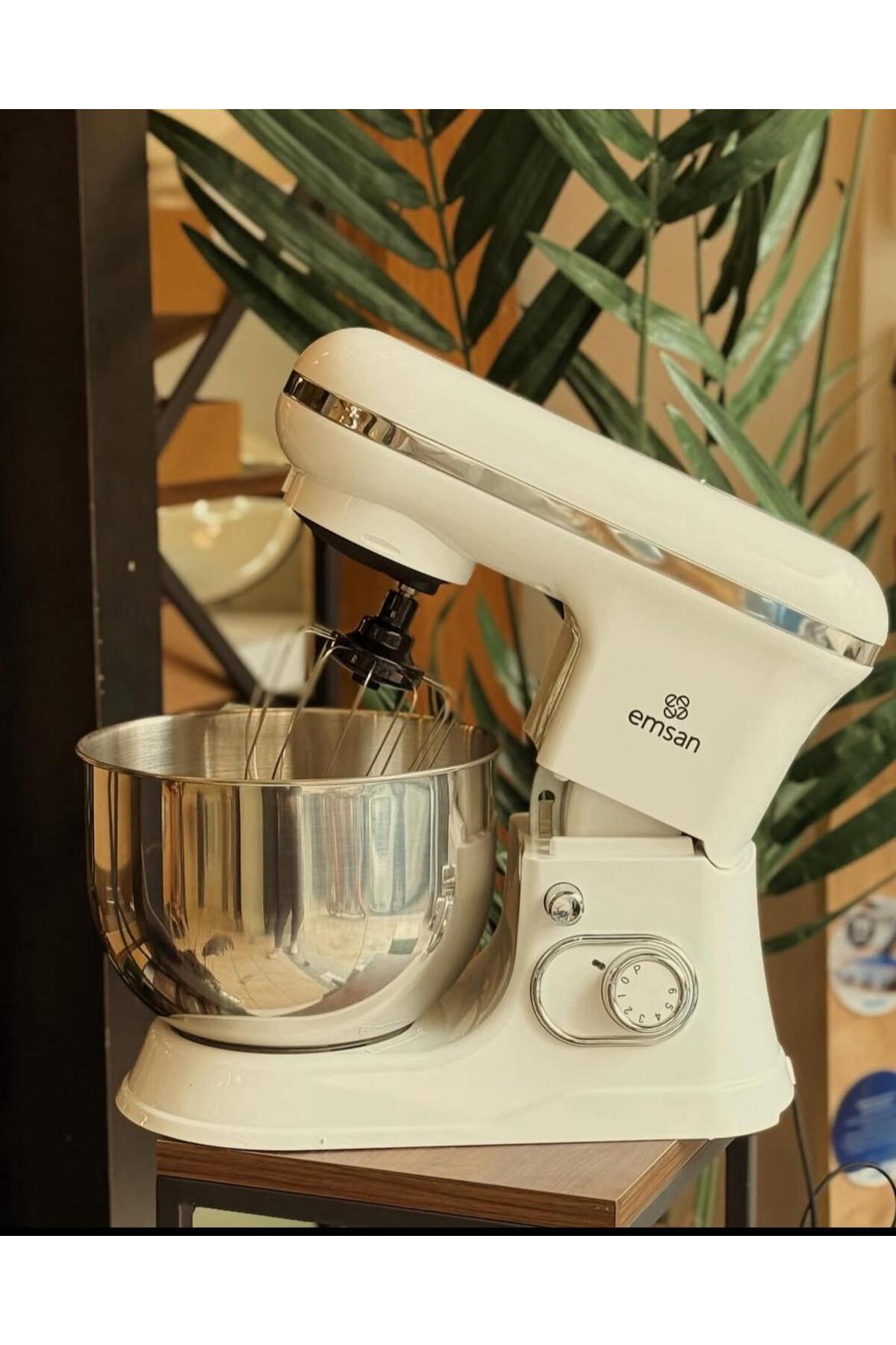 میکسر و ست پایه BELLA GUSTO PRESTIGE سفید 1500 W 5 L آشپز آشپزخانه اورجینال Emsan