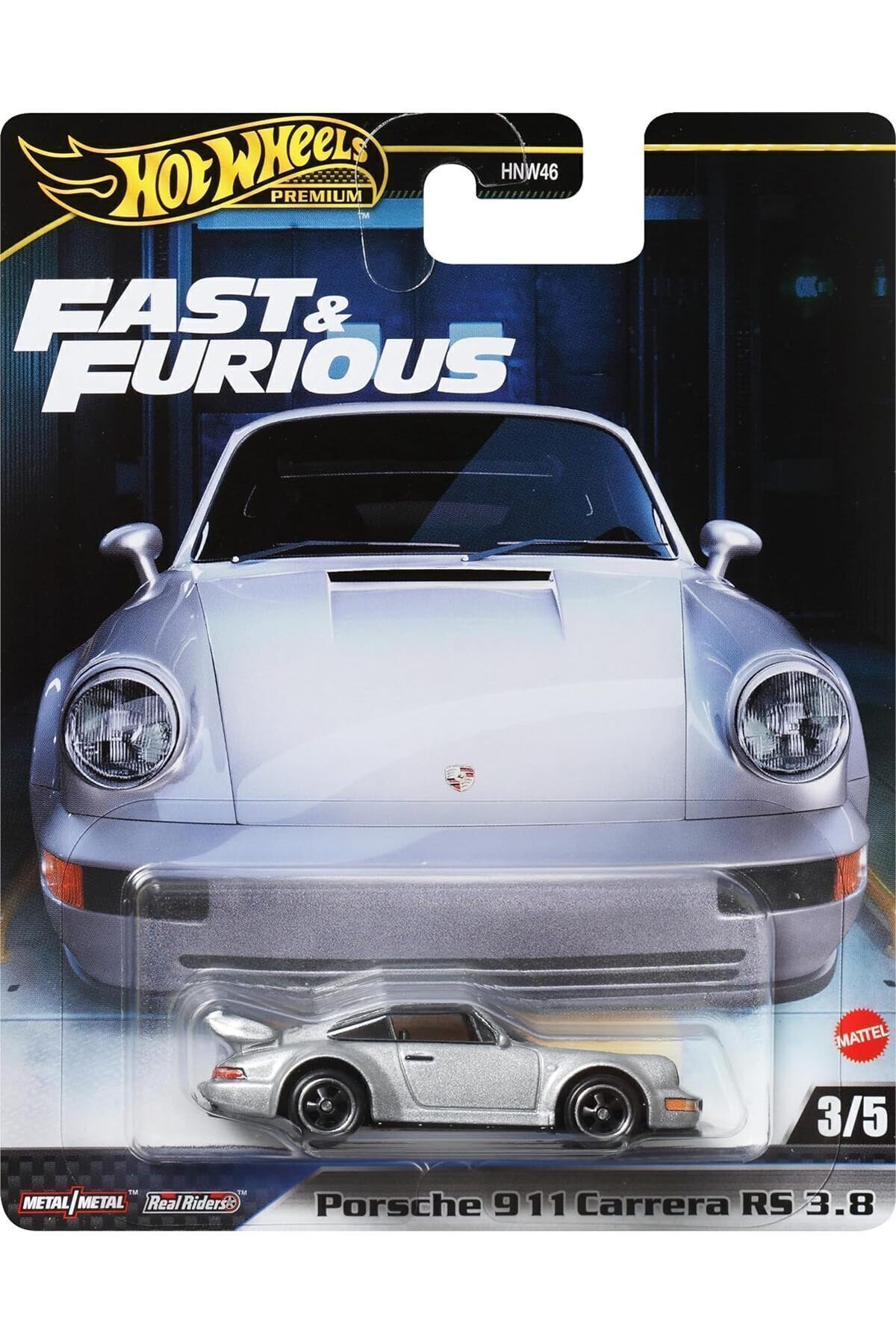 ماشین اسباب بازی PORIUM PORSCHE 911 RS 3.8 HNW46 HRT97 هات ویلز اورجینال HOT WHEELS