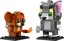 مجموعه ساختنی لگو LEGO BrickHeadz تام و جری مدل 40793، ۲۱۲ قطعه، حداقل ۱۰ سال