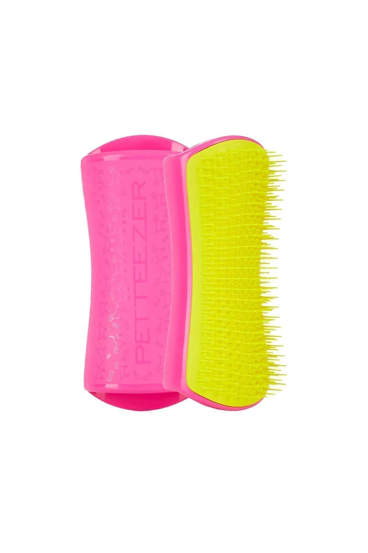 برس بازکننده گره سگ تنگل تیزر Tangle Teezer Pet Teezer، مدل 8363، بزرگ، صورتی و زرد