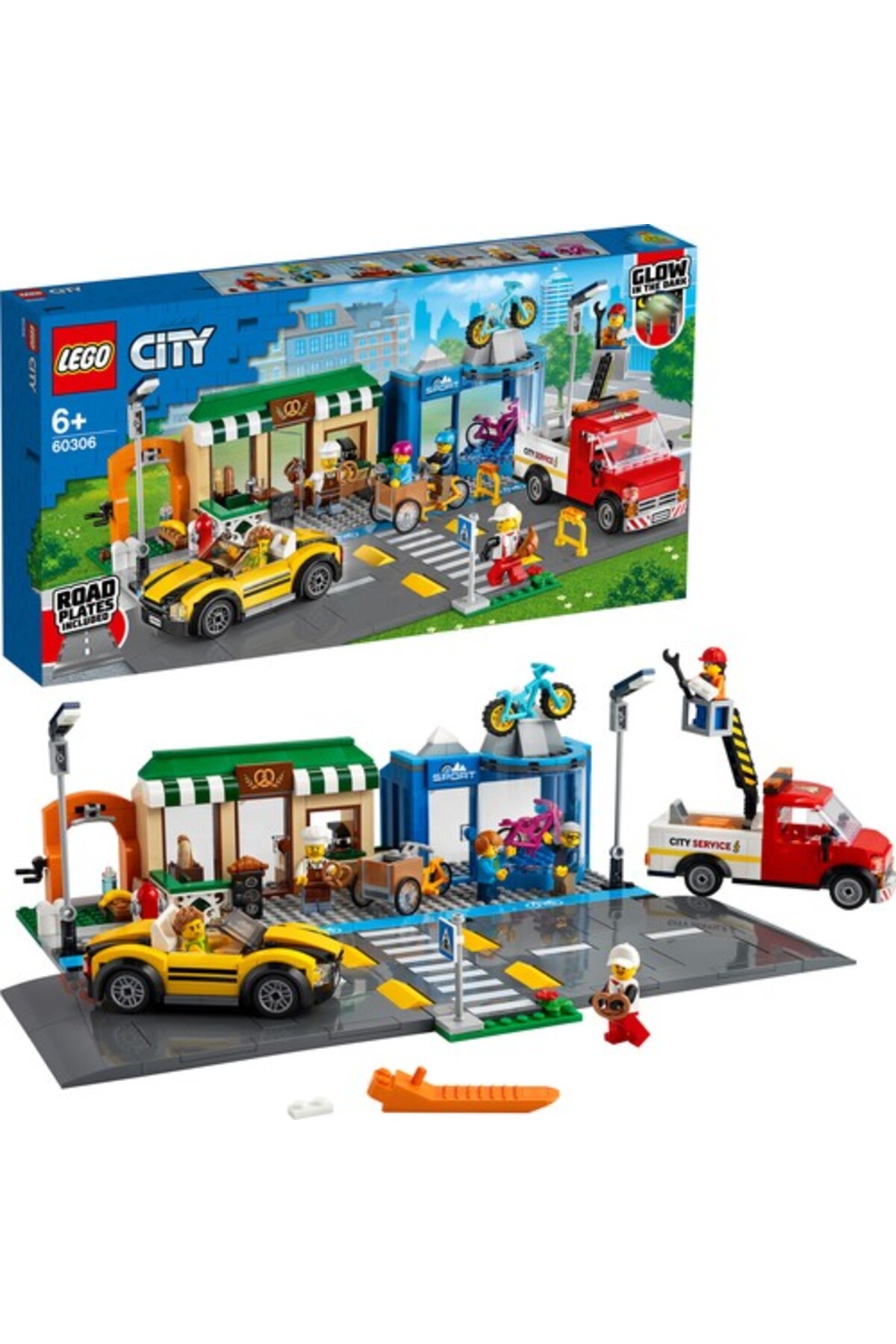 لگو و اسباب بازی های ساخت محور شهر 60306 خیابان خرید اورجینال LEGO