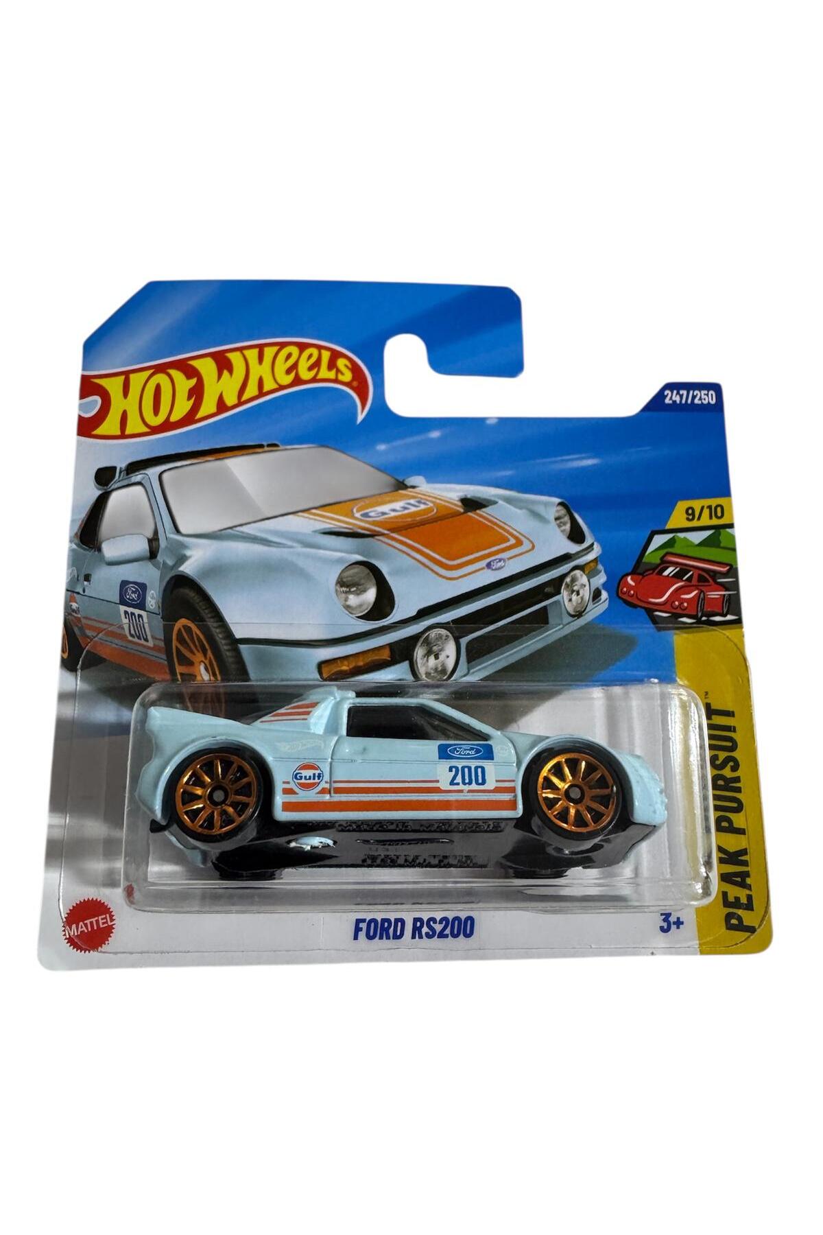 ماشین اسباب بازی 1:64 FORD RS200 JBB49 اورجینال HOT WHEELS