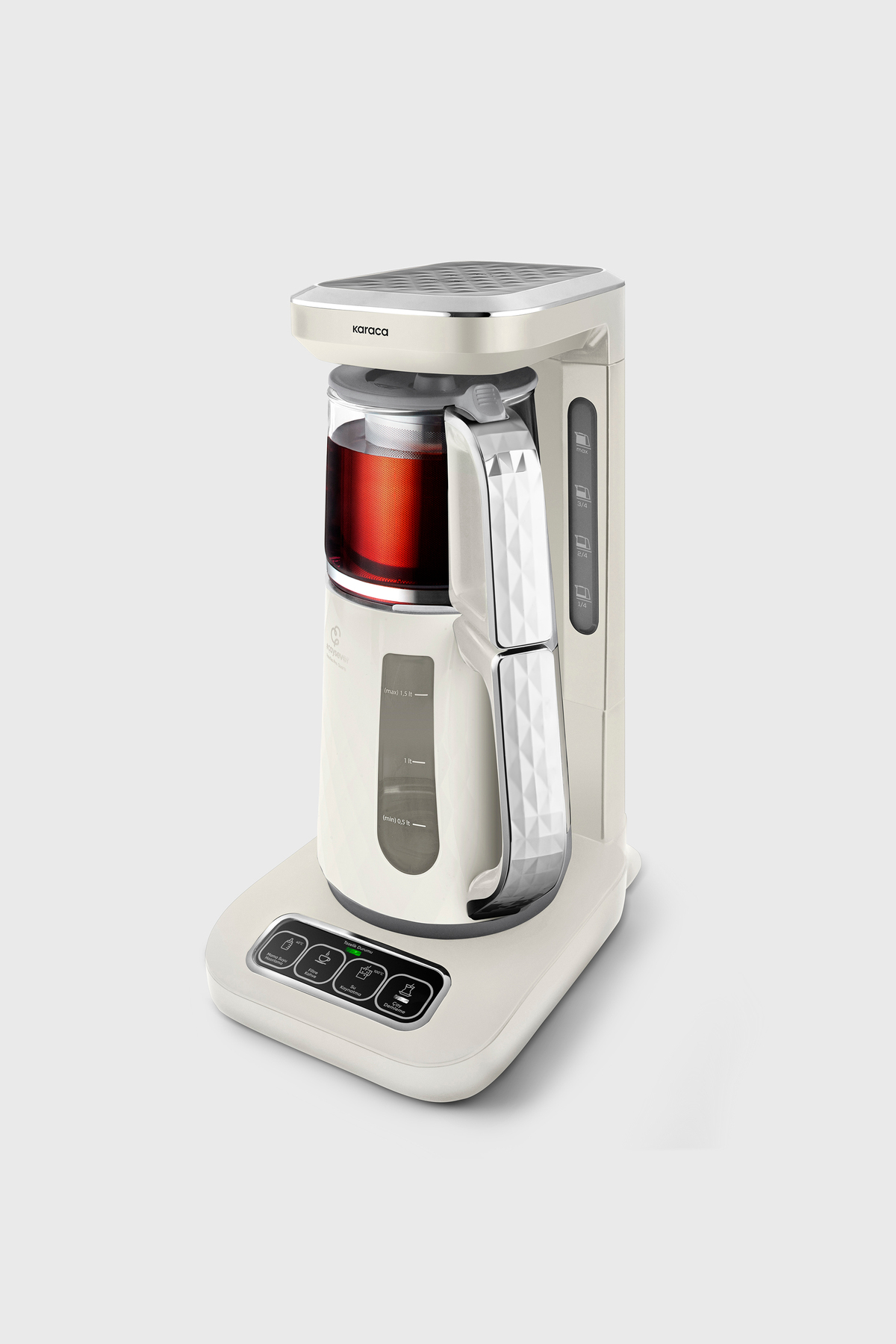 چای ساز TEA LOVER ROBOTEA PRO QUARTZ 4 IN 1 TALKING MACHINE CREAMY اورجینال Karaca