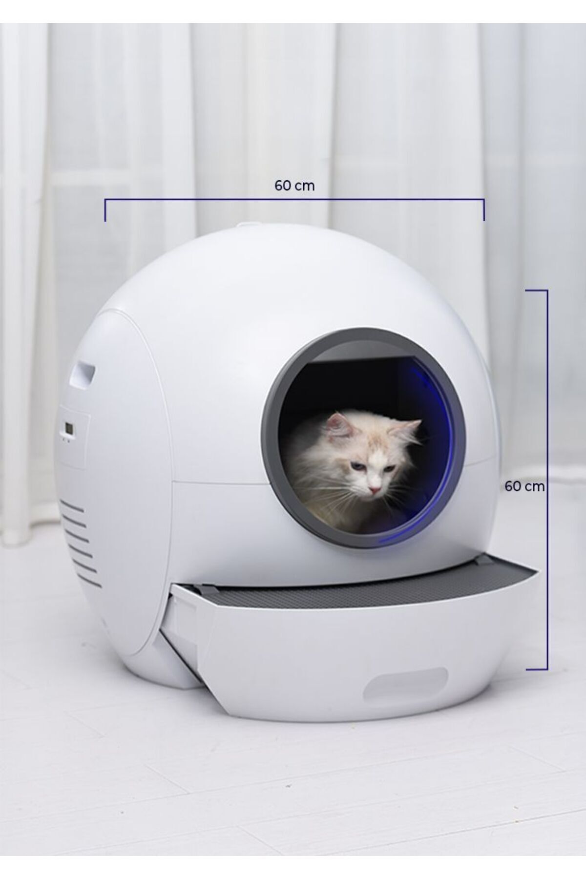 توالت خودکار گربه Smart Pro ال‌اس پت els pet، مدل SCT01، با کنترل اپلیکیشن و پاک‌سازی UV
