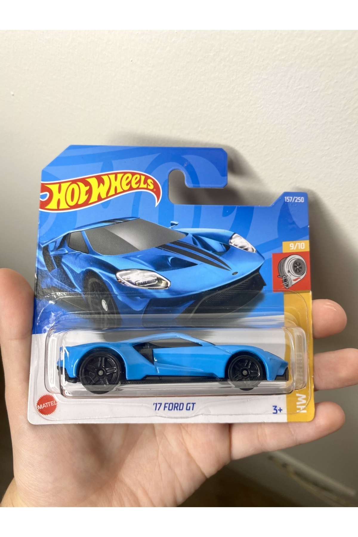 ماشین اسباب بازی HOTWHEELS 17 FORD GT BLUE TOY CAR MINI CLATELE CLATE 1 64 مقیاس هات ویلز اورجینال HOT WHEELS
