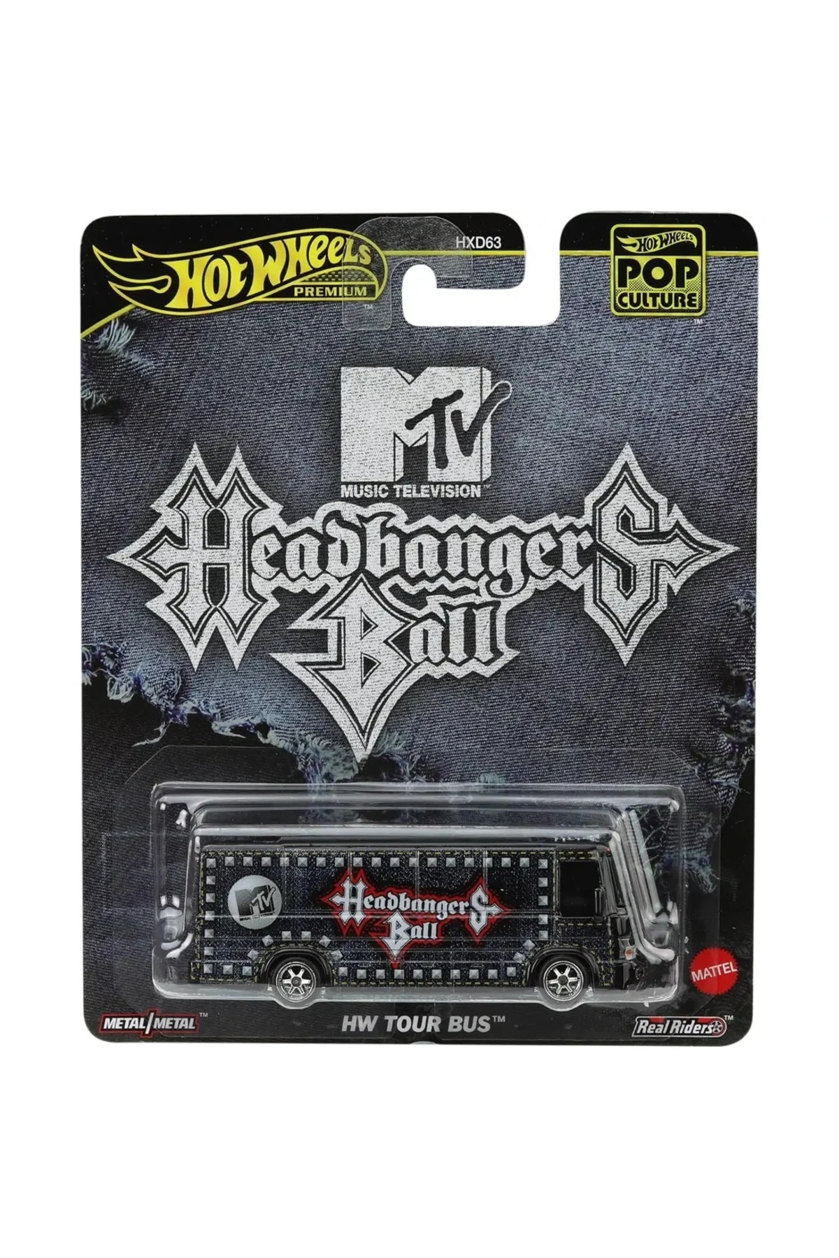 ماشین اسباب بازی اتوبوس تور HW 1:64 – MTV HEADBANGERS BALL POP CULTURE JBL64 HXD63 از ترکیه HOT WHEELS