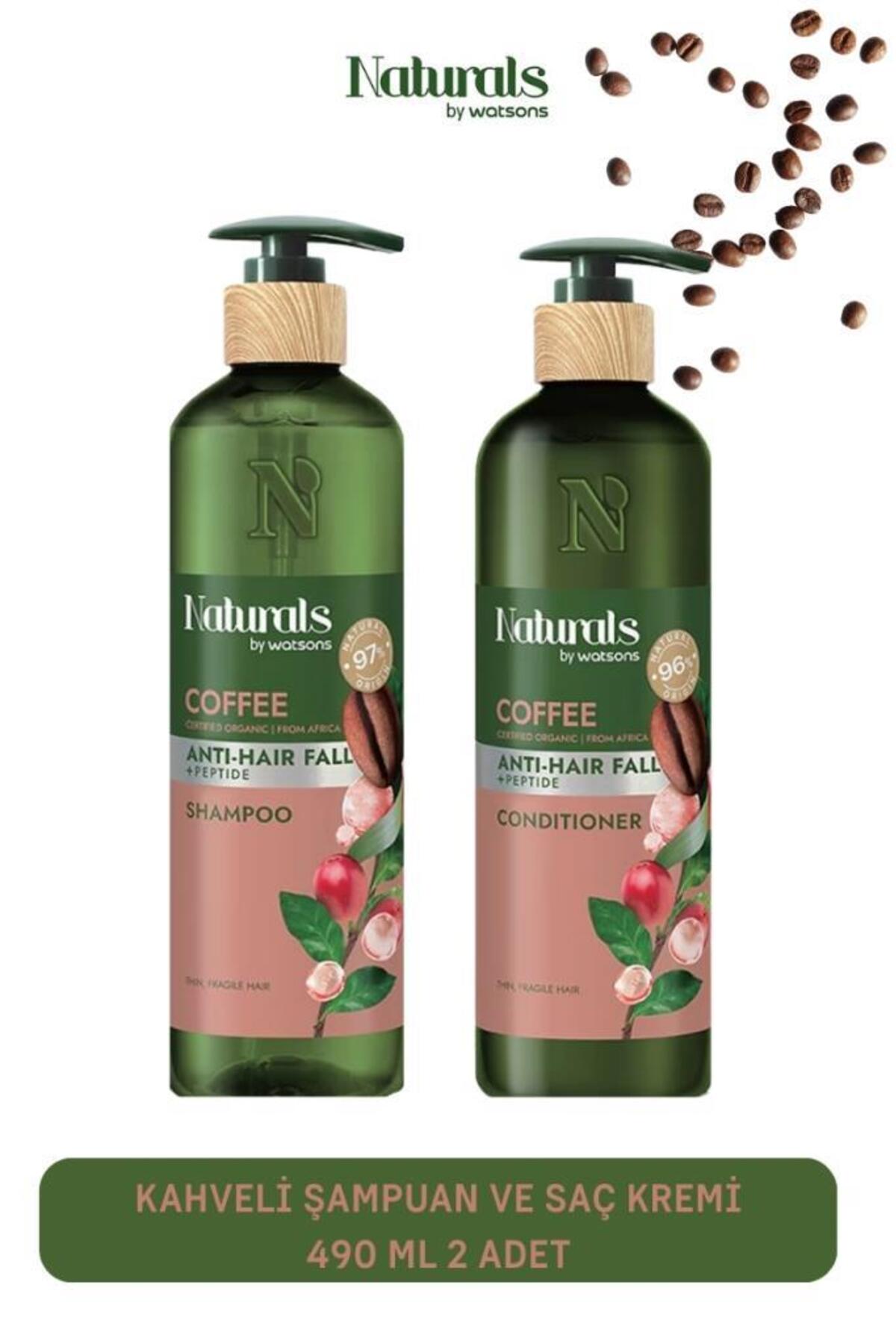 مجموعه شامپو و نرم‌کننده مو با قهوه نچرالز بای واتسونز Naturals By Watsons، ۲ عدد زنانه