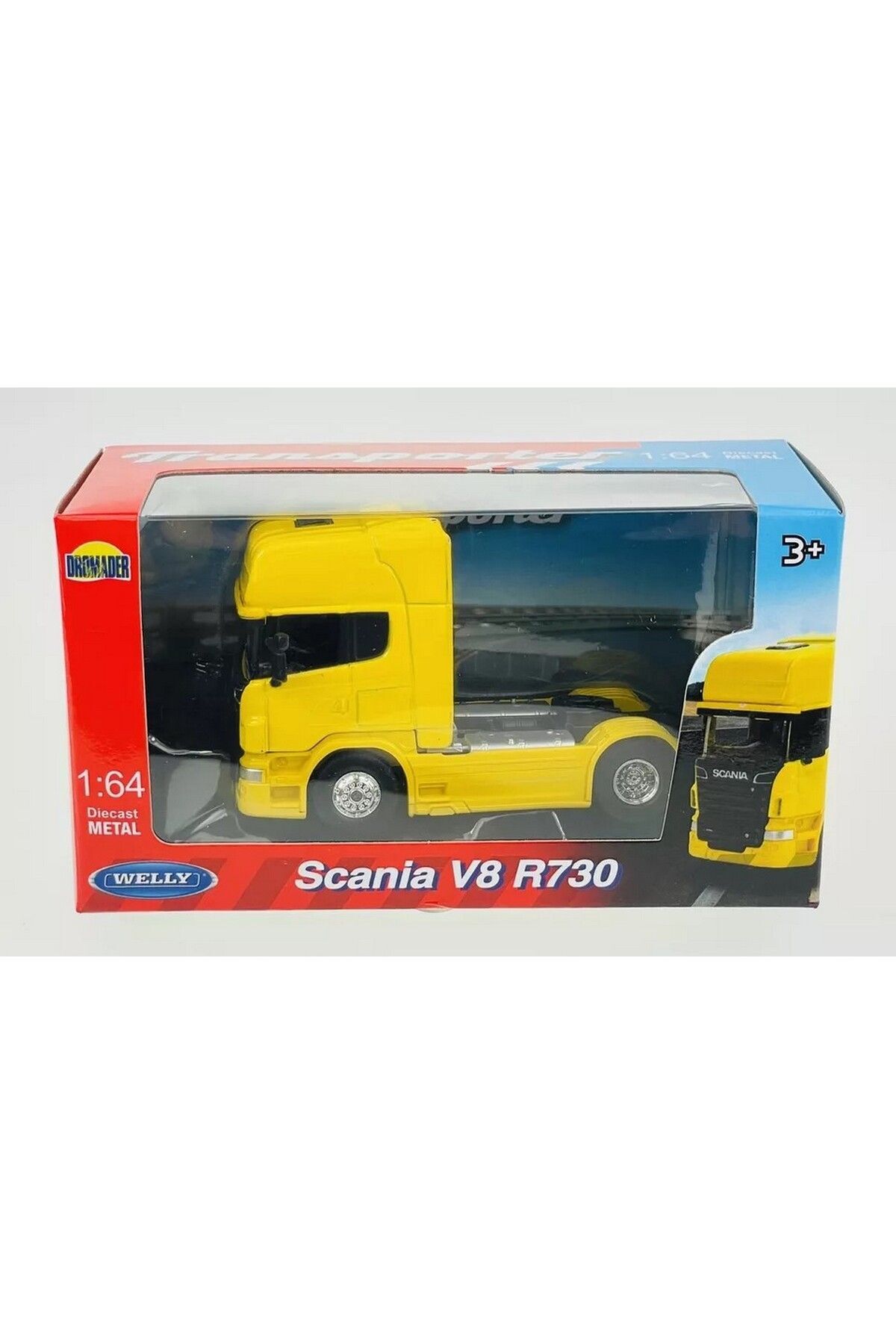 مدل خودرو SCANIA V8 R730 TRUCK 1 64 SCALE WELLY DIECAST METAL MODEL CAR اورجینال WELLY