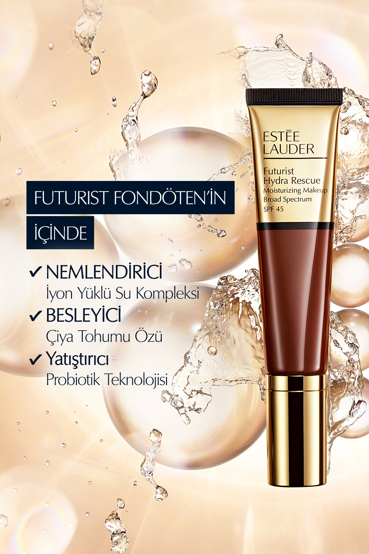 هیدرا ریسکیو SPF 45 رنگ 2W1 داون کیون1470 استی لادر Estee Lauder