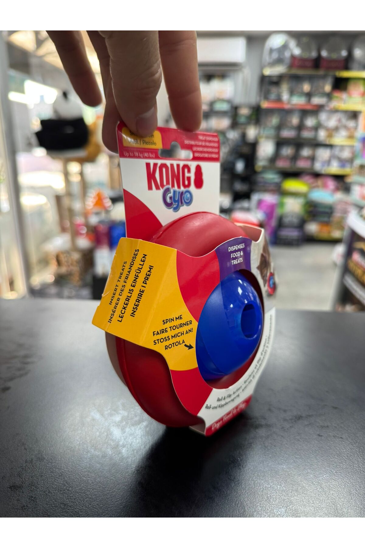 اسباب‌بازی پخش‌کننده تشویقی سگ کونگ Kong GYRO چندرنگ