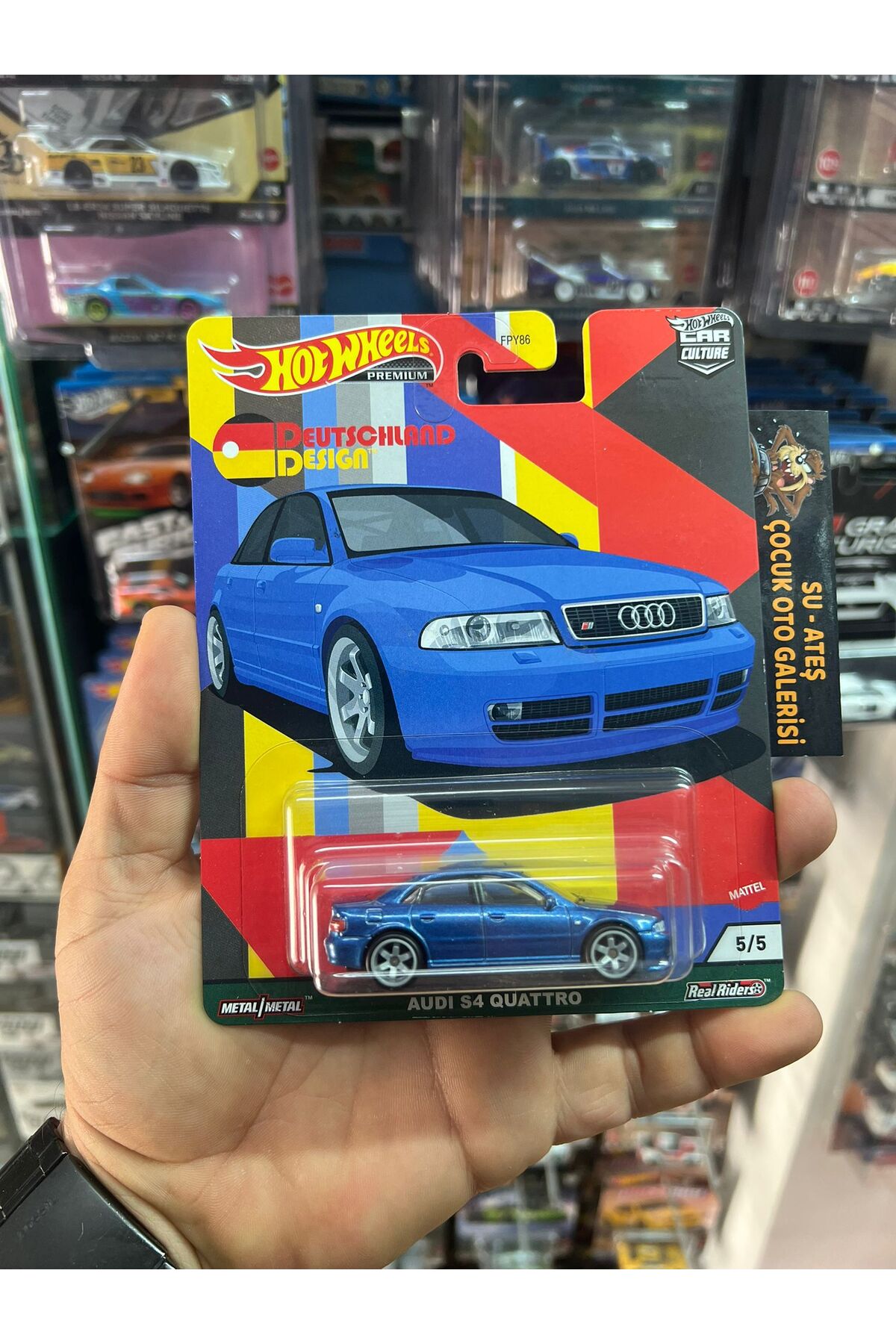 ماشین اسباب بازی AUDI S4 QUATTRO PREMIUM از سری مجموعه آلمانی مدل نادر هات ویلز اورجینال HOT WHEELS