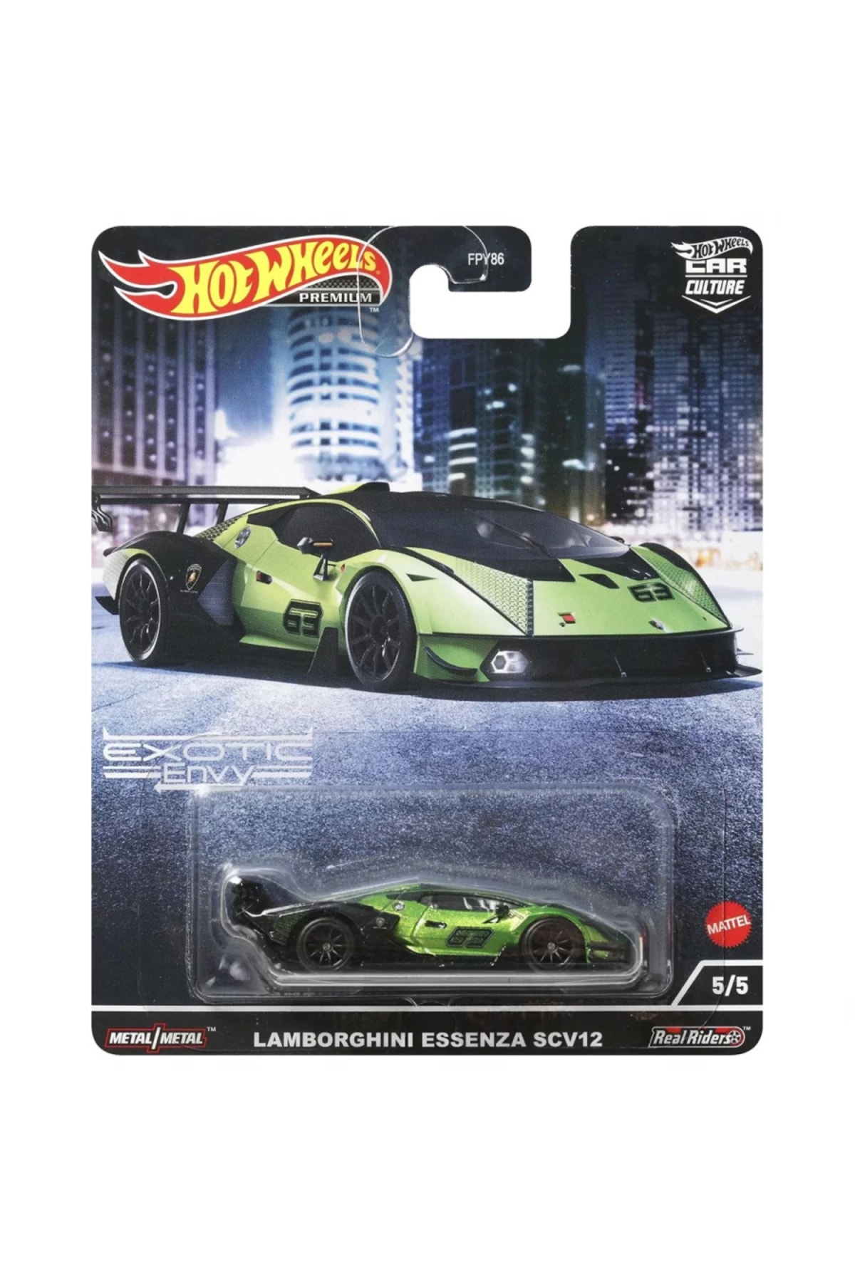 ماشین اسباب بازی حق بیمه LAMBORGHINI ESSENZA SCV12 هات ویلز اورجینال HOT WHEELS