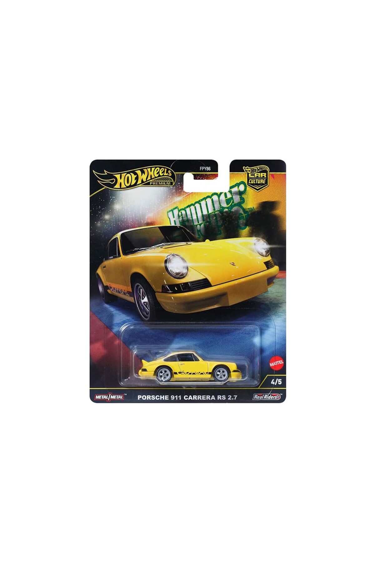 ماشین اسباب بازی PREMIUM CAR CULTURE PORSCHE 911 CARRERA RS 2.7 HRW07 از ترکیه HOT WHEELS