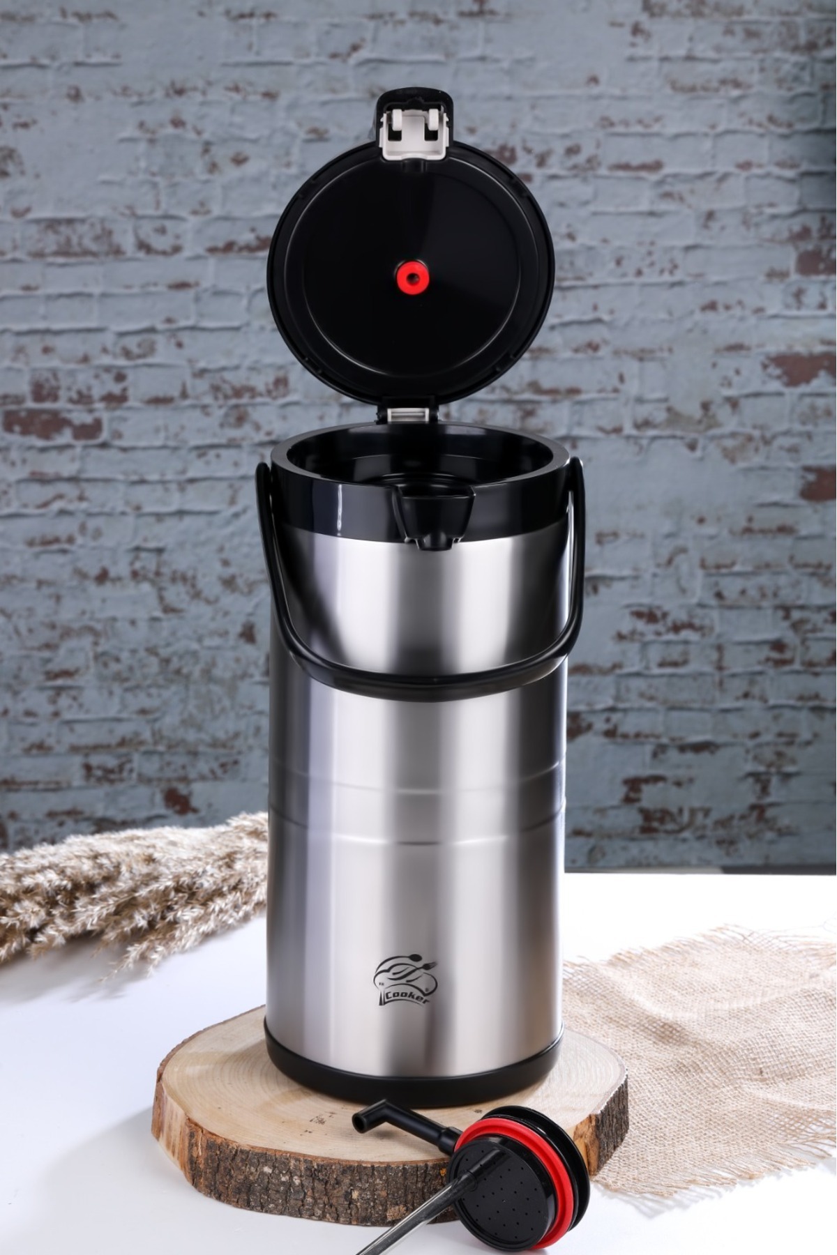 فلاسک قمقمه استیل 4.5 لیتری CKR2009 با پمپ اورجینال Cooker