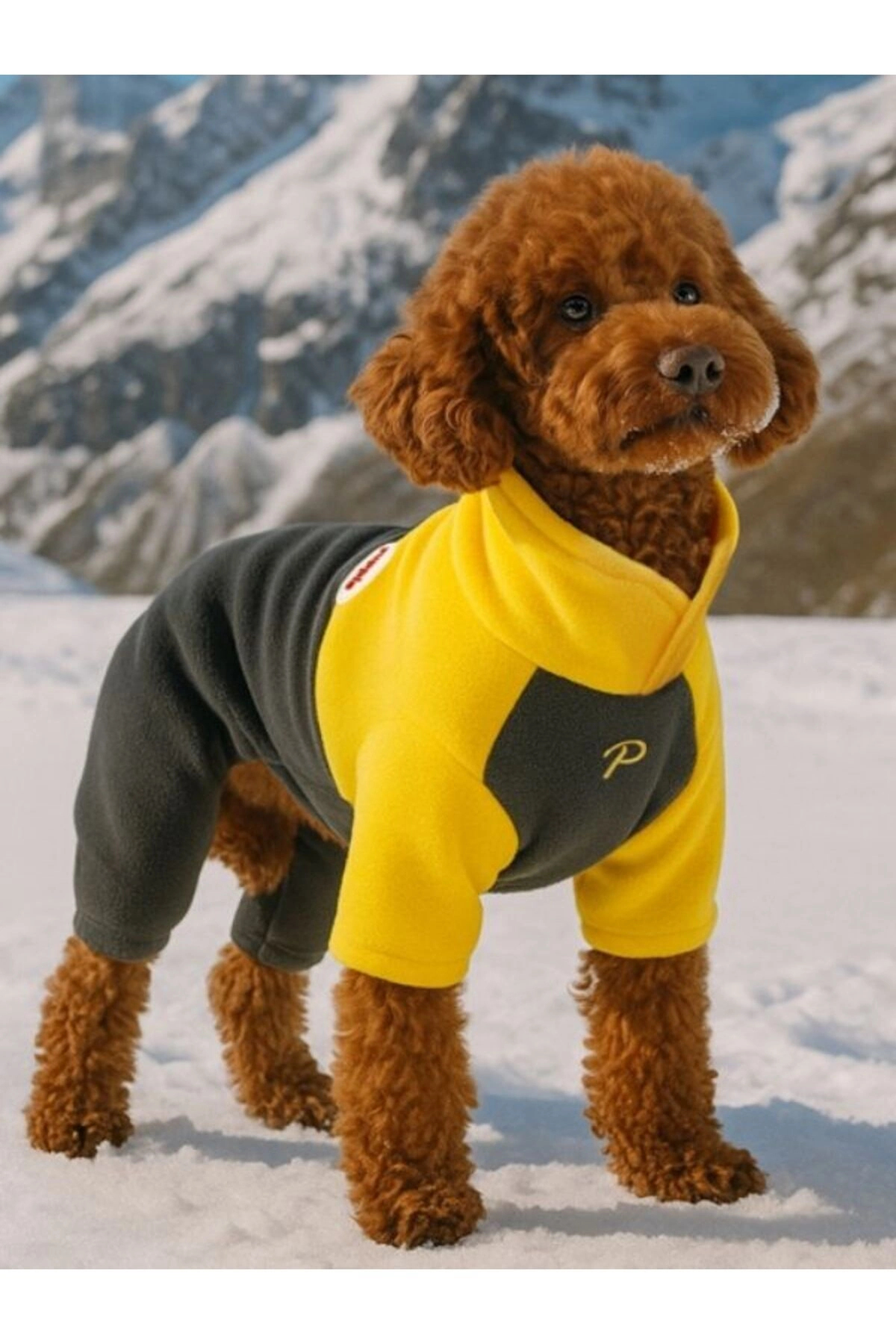 لباس سگ پوپیا Puppia مدل Alpine Fleece Suit، کد PAZD-OJ2256، زرد