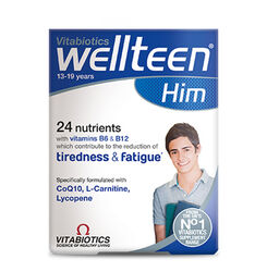 قرص مولتی‌ویتامین پسران نوجوان ویتابیوتیکس Vitabiotics مدل Wellteen Him مناسب ۱۳ تا ۱۹ سال بسته ۳۰ عددی