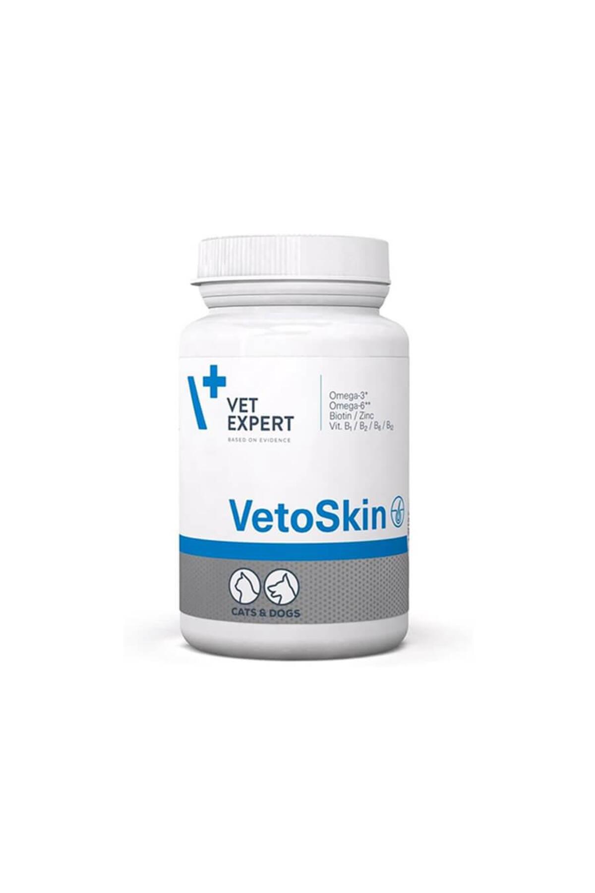مکمل کپسولی پوست و پوشش مویی Vetoskin وت اکسپرت vet expert، ۹۰ عددی