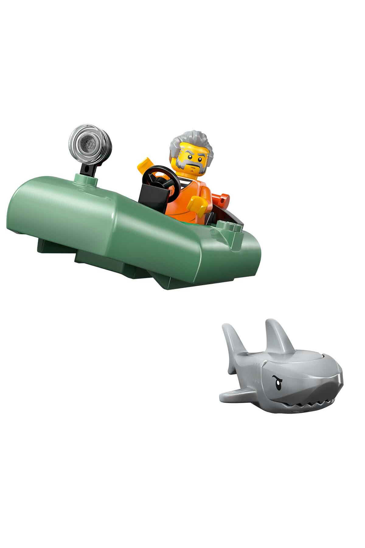 لگو ردیابی قایق پلیس شهر 60456 خلاق برای کودکان 6 ساله بالاتر. اورجینال LEGO