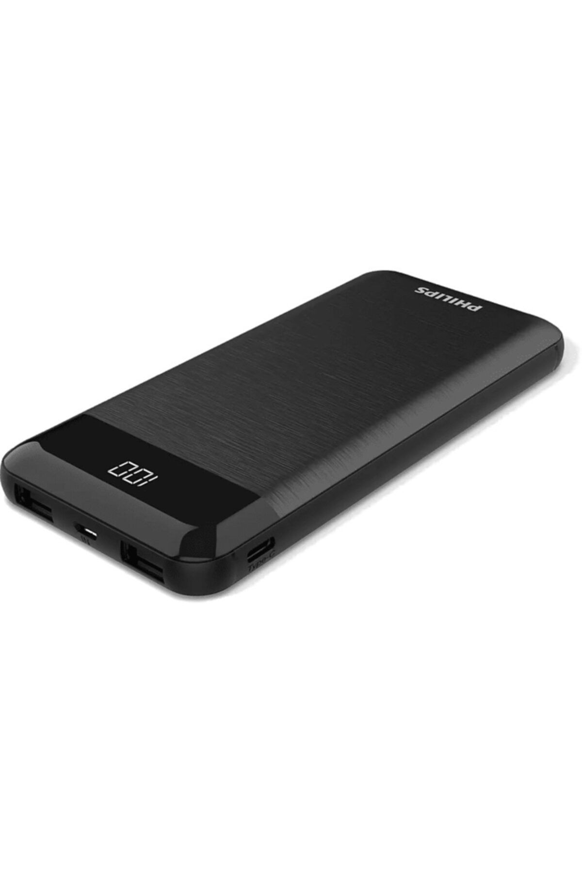 پاوربانک پاور بانک 10000 میلی آمپری DLP2710 نشانگر برق LCD اتصال USB A 2X مشکی اورجینال Philips