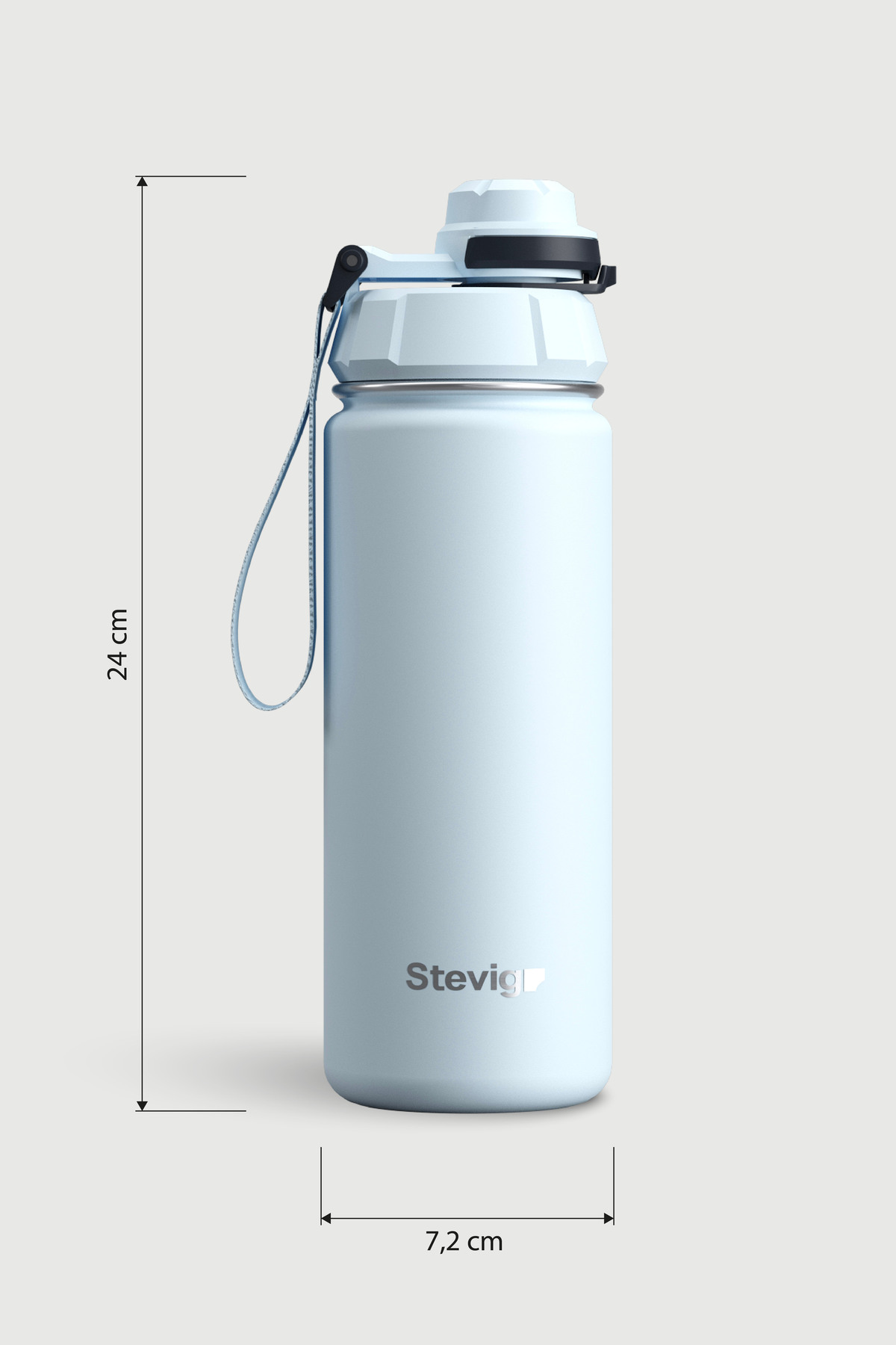 فلاسک 1 قمقمه فولادی ضد نشتی 500 میلی لیتری ذوب یخ ST 223 اورجینال Stevig