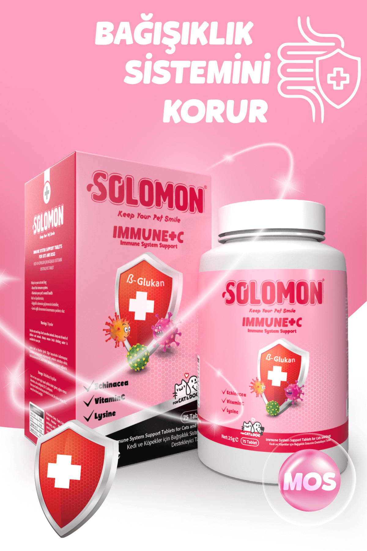 مجموعه سلامت سگ سولومون Solomon Power Set (روغن ماهی، Immune C و گلوکزامین)