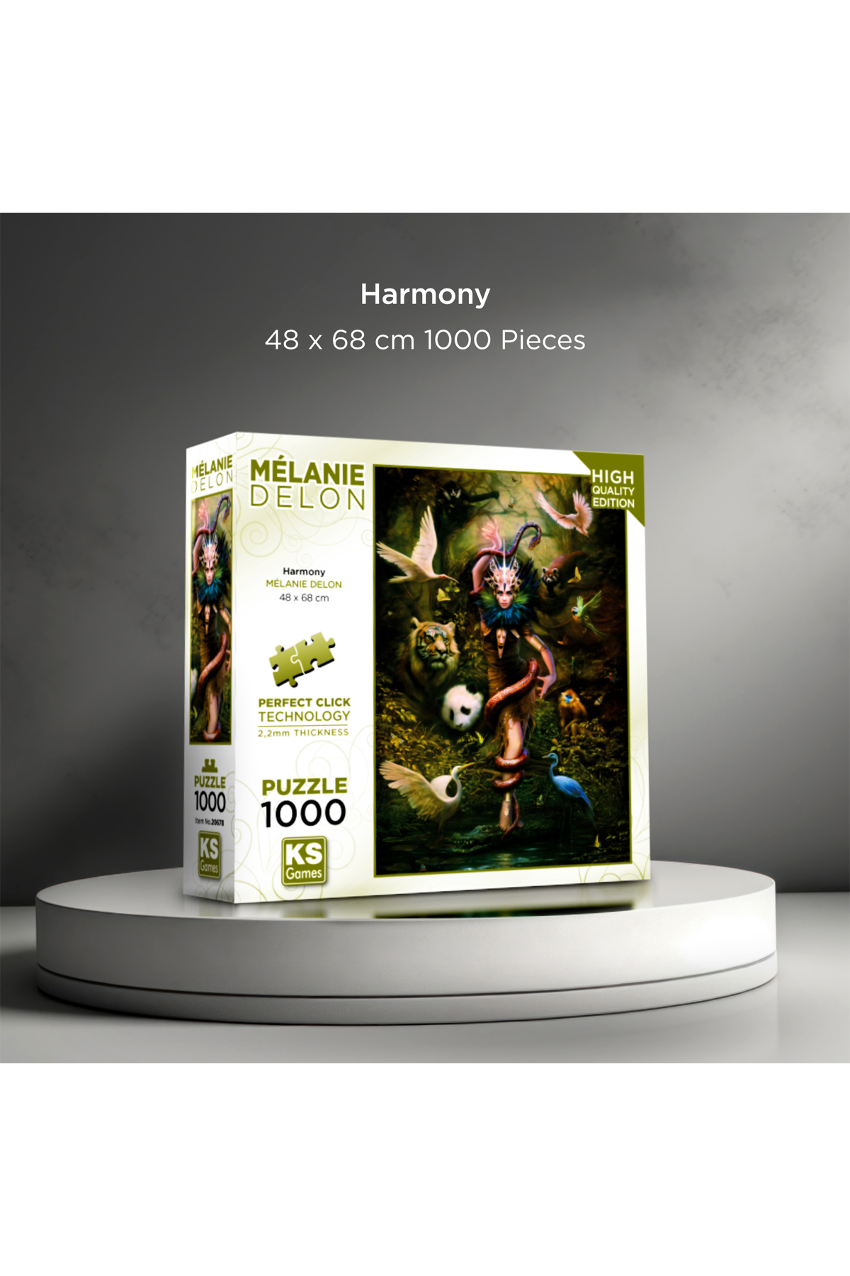 پازل نسخه جدید سیستم کلیک کامل فناوری MELANIE DELON HARMONY هارمونی 1000 قطعه اورجینال Ks Games