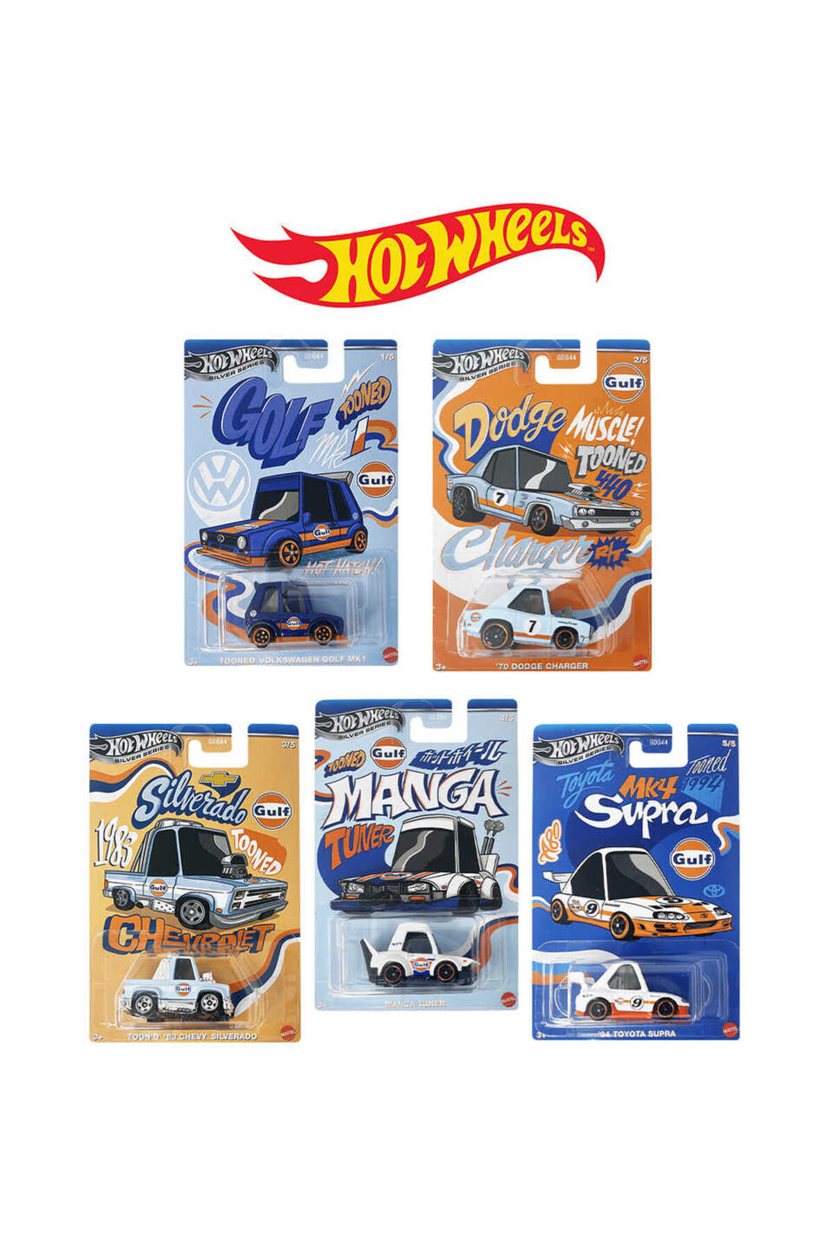 ماشین اسباب بازی 1 64 TOONED GULF موضوع خودرو از ترکیه HOT WHEELS