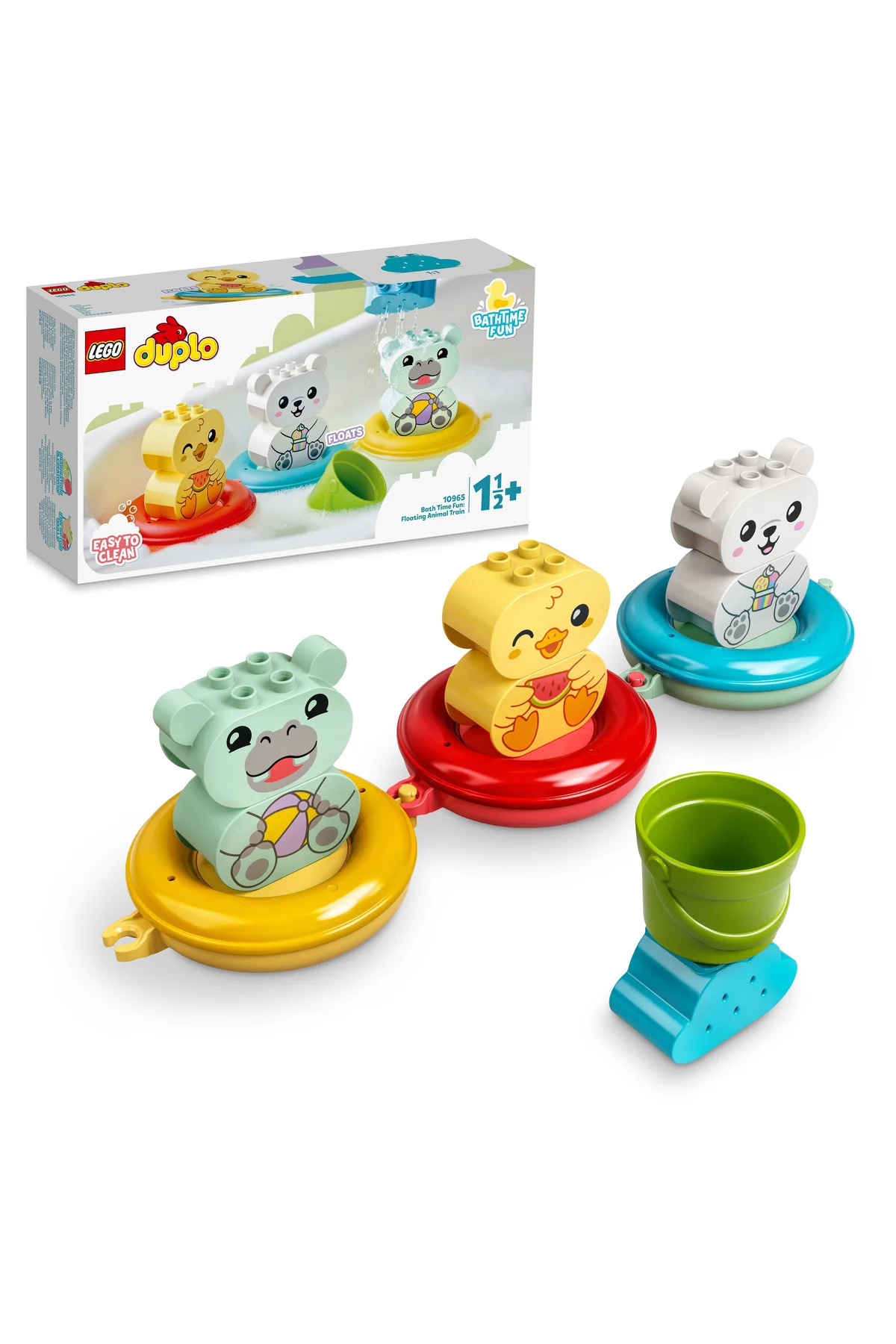 لگو و اسباب بازی های ساخت محور ® DUPLO® BATH TIME FUN: FLOATING ANIMAL TRAIN 10965 1 2 ست آموزشی 14PR از ترکیه LEGO