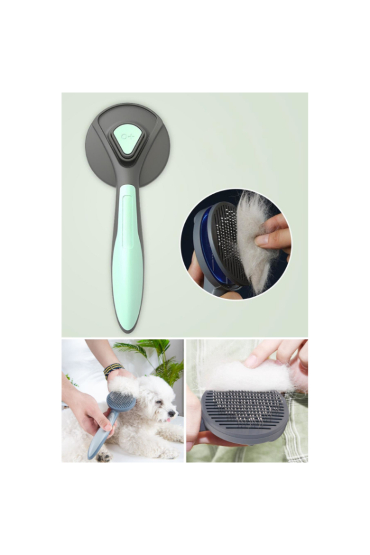 شانه خودتمیزشونده گربه و سگ گرندسل Grandsell با دکمه