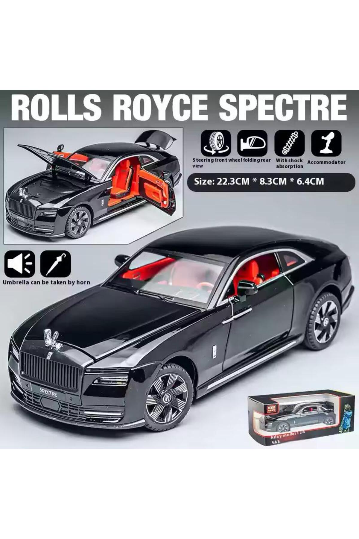 مدل خودرو 1:24 PULL DROP METAL ROLLS ROYCE SPECTRE MODEL DIECAST CAR درهای باز شونده اورجینال scntoys