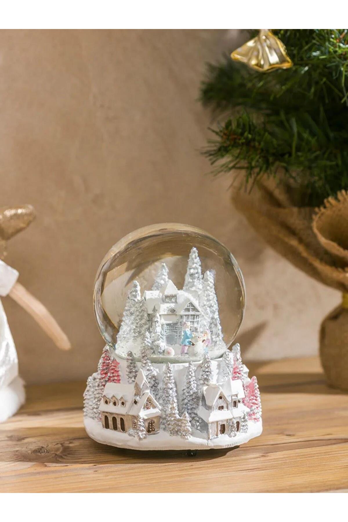 گوی برفی SNOW GLOBE موزیکال با موضوع سال نو 15 سانتی متر W5 از ترکیه LC Waikiki