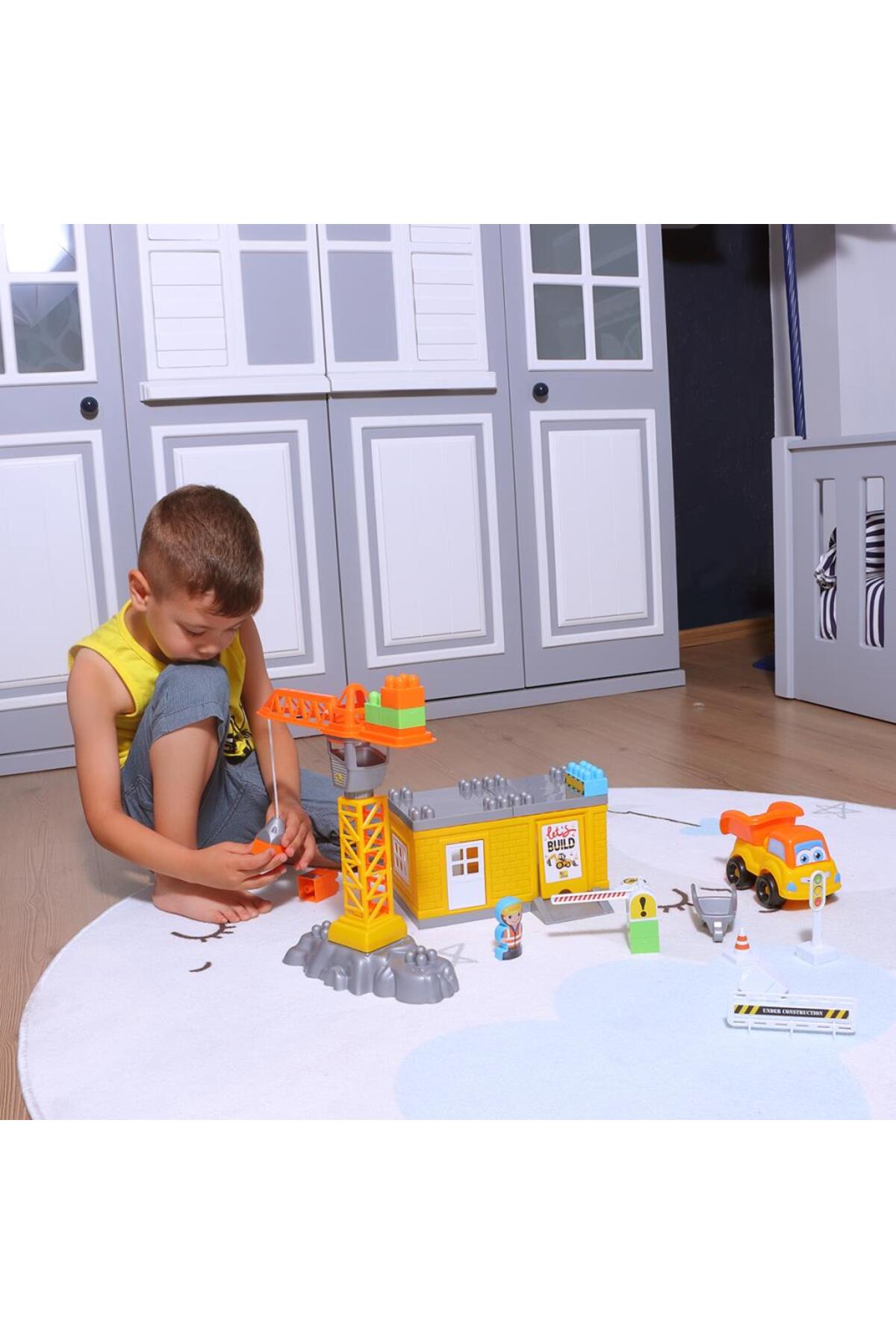 لگو و اسباب بازی های ساخت محور بلوک ساختمانی جرثقیل 44 قطعه از ترکیه Ogi Mogi Toys