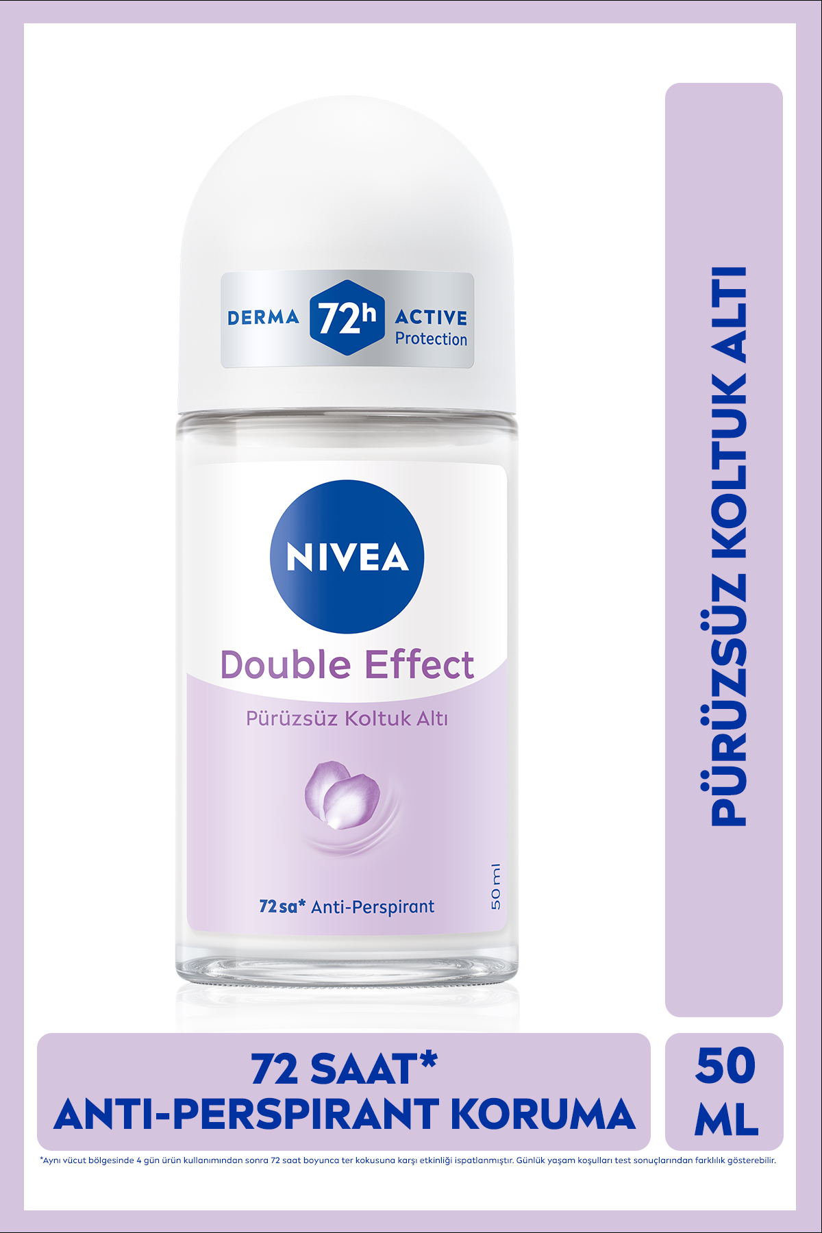 دئودورانت رول آن زنانه دوگانه حجم 50 میلی لیتر با محافظت 72 ساعته نیوآ Nivea