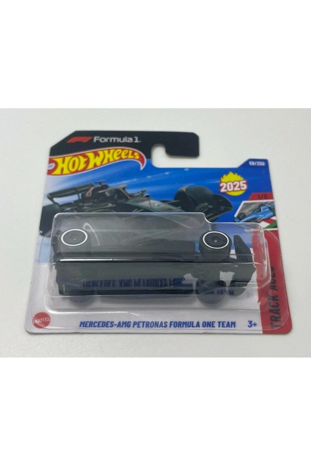 ماشین اسباب بازی MERCEDES AMG PETRONAS FORMULA 1 RACING TROUP کارت کوتاه 1: 64 2025 سری ACES هات ویلز اورجینال HOT WHEELS