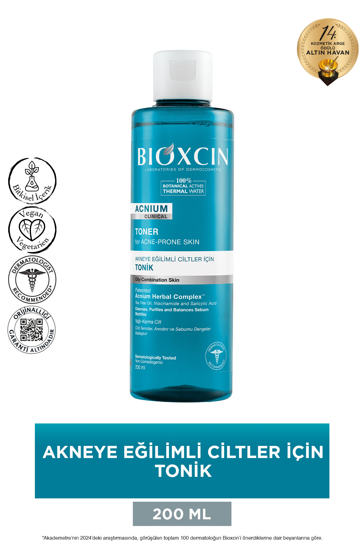 تونر تونیک آکنیوم برای پوست های مستعد آکنه 200 میل Bioxcin