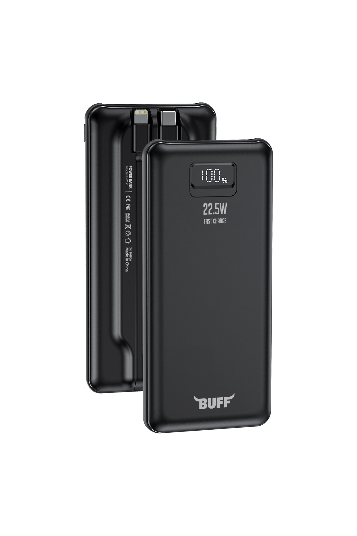 پاوربانک BP17 22.5W 10.000MAH مشکی اورجینال Buff