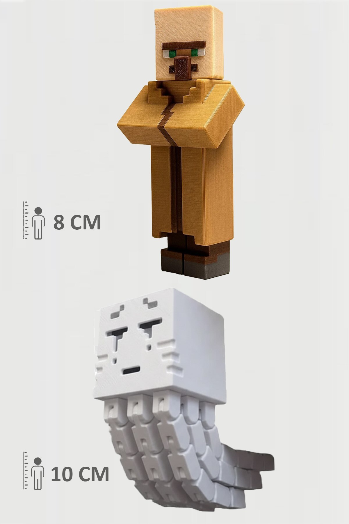 اسباب بازی های فیگور دیگر مشترک روستایی روستای ماین کرافت و GHAST SET MOVABLE JOINTED FIGUR FigürDizayn