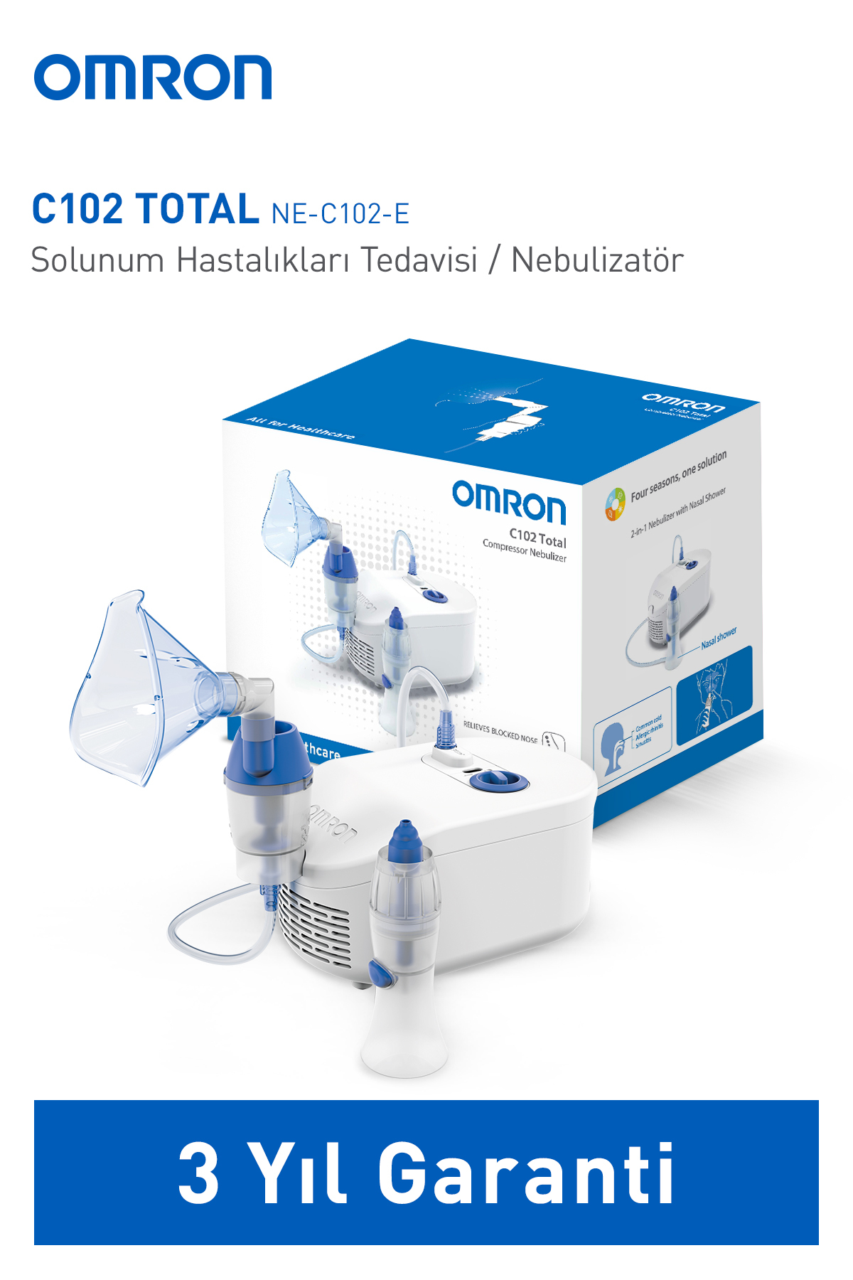 نبولایزر C102 با کمپرسور کل Omron