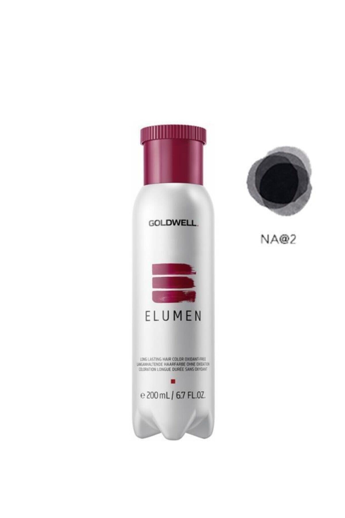 رنگ مو ELUMEN NA 2 NATURAL ASHY مشکی 200 ML بدون آمونیاک اکسیدان GOLDWELL