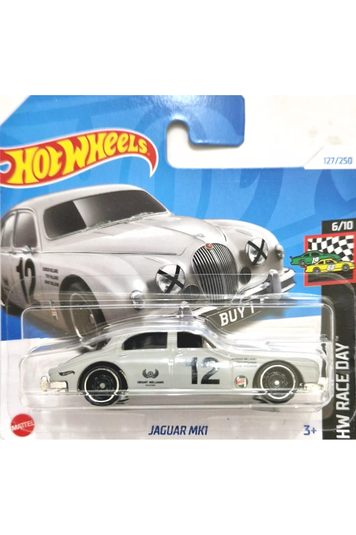 ماشین اسباب بازی 2024 JAGUAR MK1 127 250 HW RACE DAY6 10 هات ویلز اورجینال HOT WHEELS