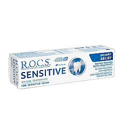 خمیردندان دندان‌های حساس روکس ROCS Sensitive با هیدروکسی‌آپاتیت، ۷۵ میلی‌لیتر