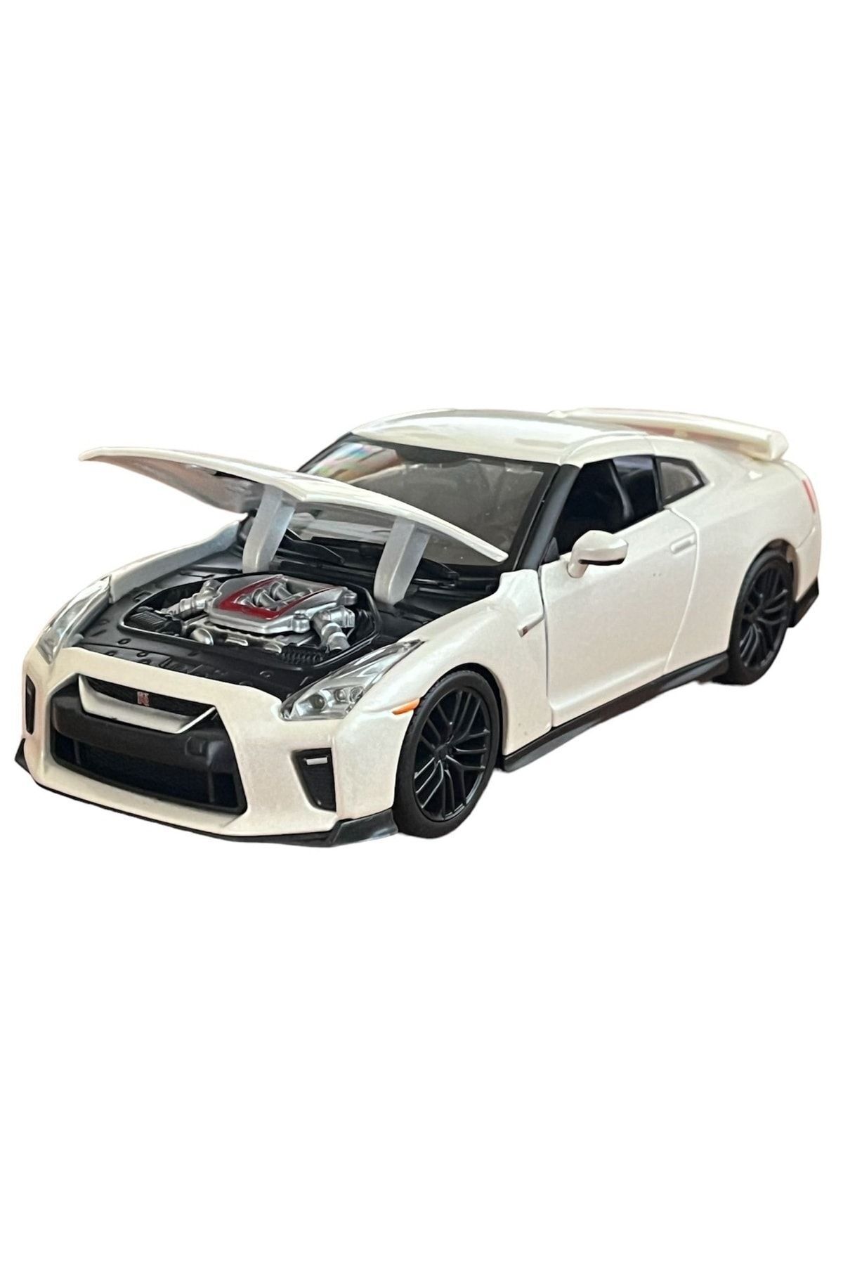 مدل خودرو ترازو 1 24 ماشین سفید نیسان GT R 2017 اورجینال Burago