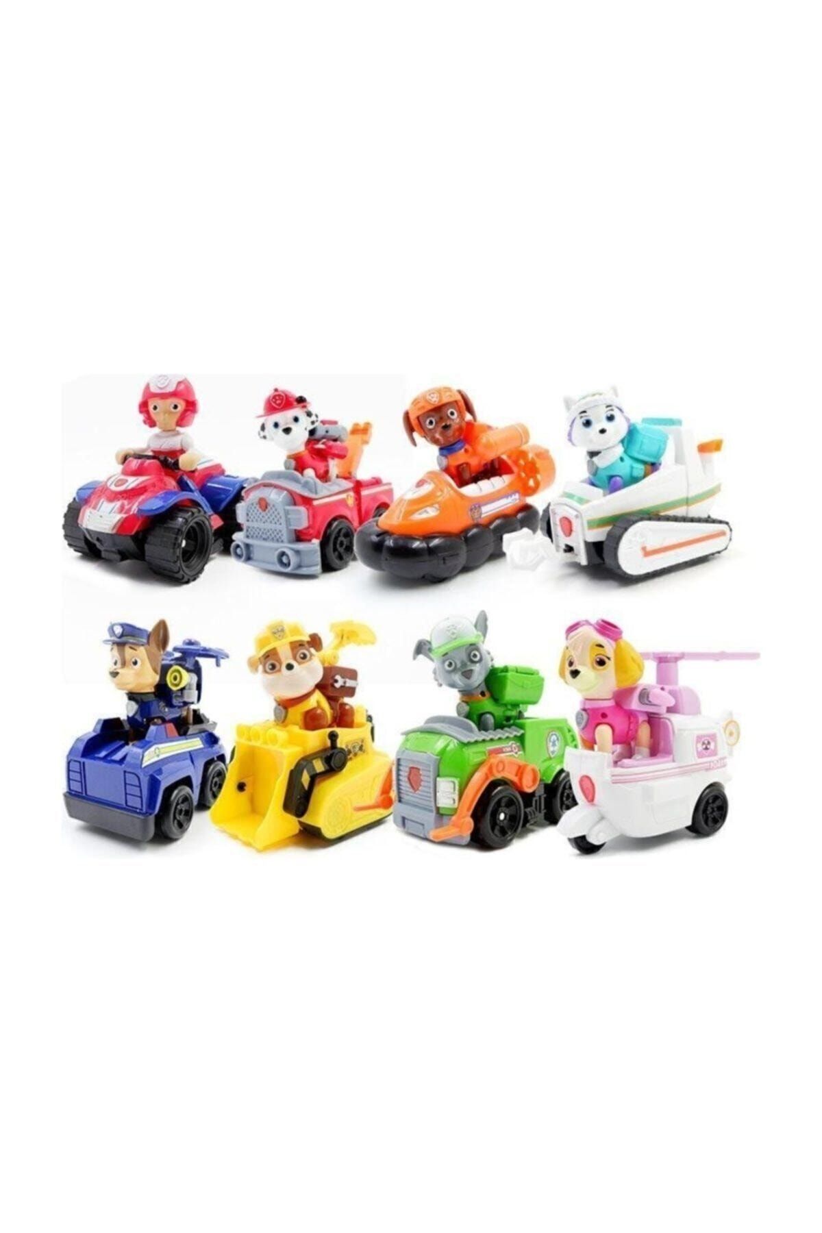 اسباب بازی های فیگور دیگر E KIDS PAW PATROL TOY MISSION VEHICLES مجموعه 9 عددی Genel Markalar