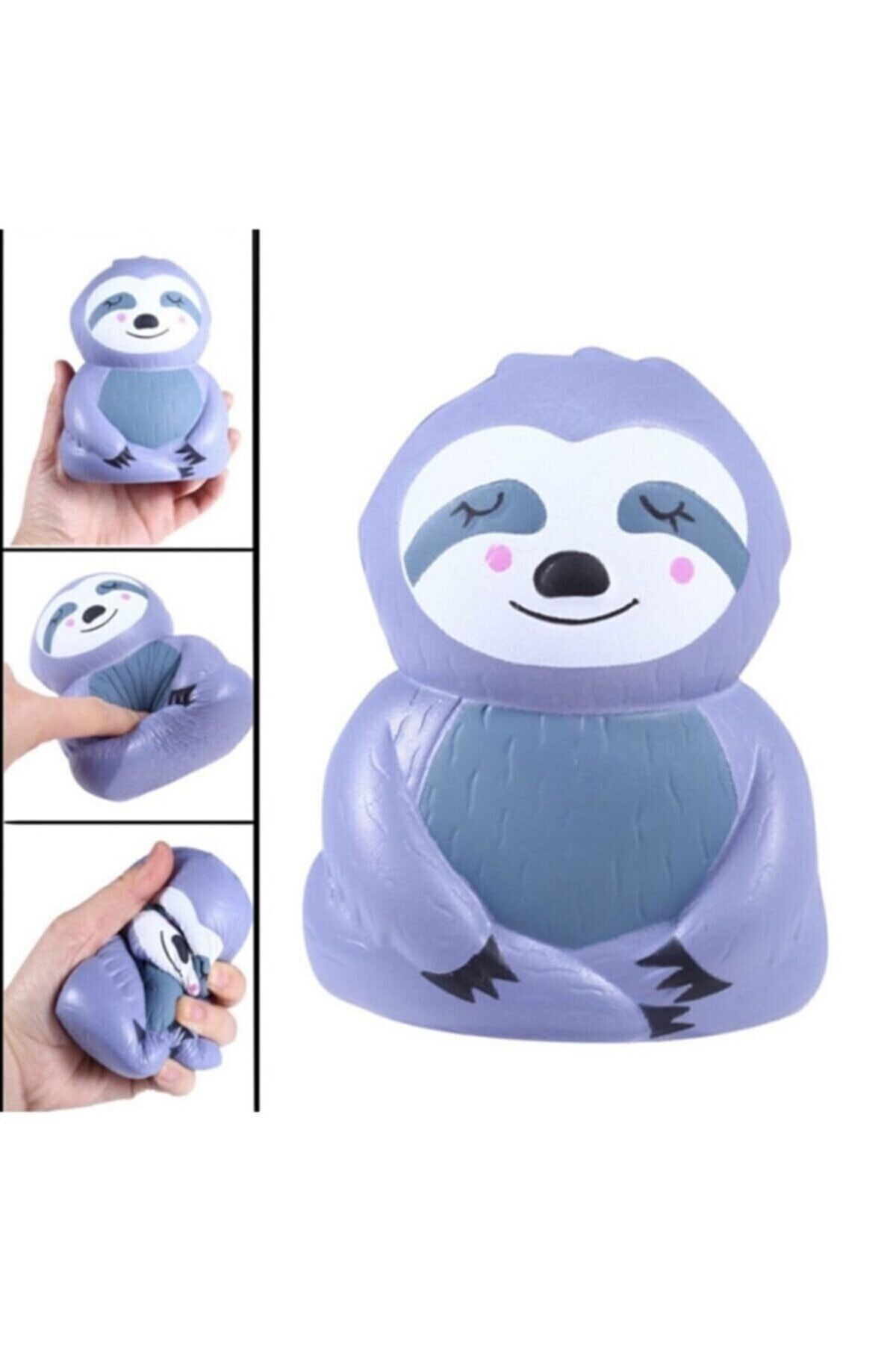 اسباب بازی های فیگور دیگر SQUISHY CUTE GREY SLOTH SUKUSHI با رایحه آهسته 17 سانتی متری Brother Toys