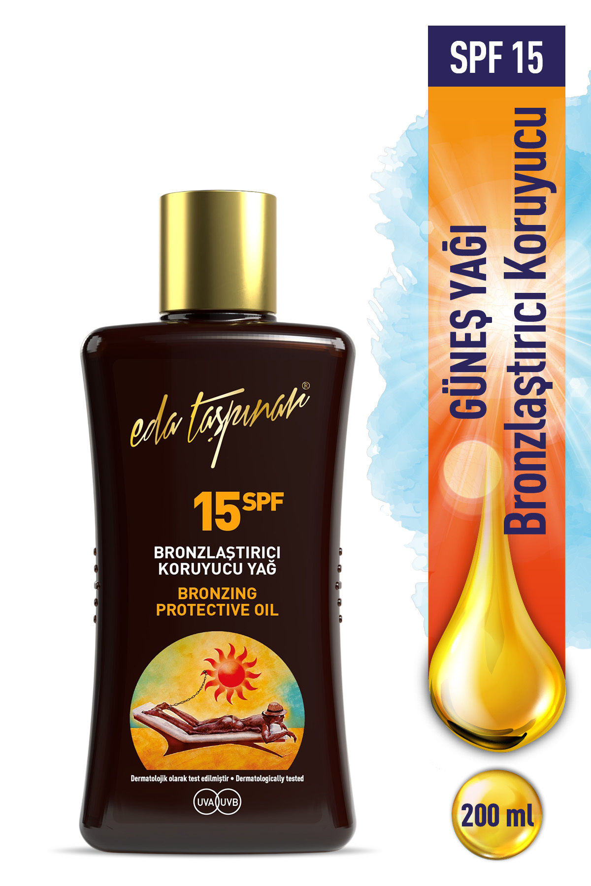 برنزه کننده روغن حفاظت بهار SPF 15 Eda Taşpınar