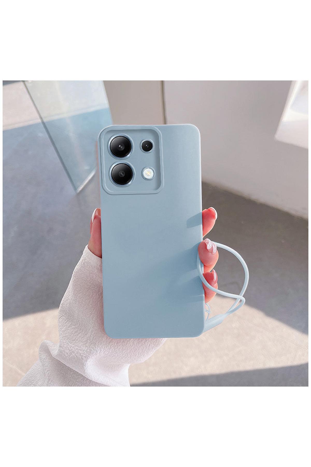 کاور و قاب سازگار شیائومی REDMI NOTE 14S ZEBANA LOVE SOFT SILICONE CASE BLUE LIGHT اورجینال Zebana