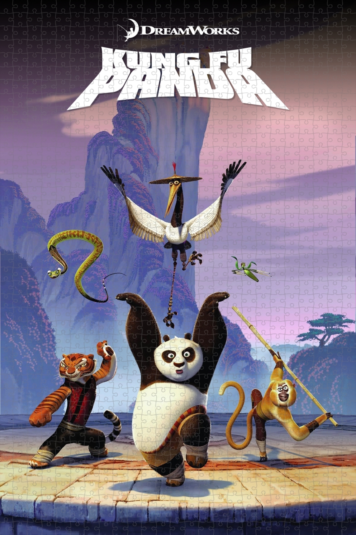 پازل 1000 PIECE PANDA اره منبت کاری مویی پاندای کونگ فوکار 2008 پوستر فیلم نسخه 3 از ترکیه Jeronkarji