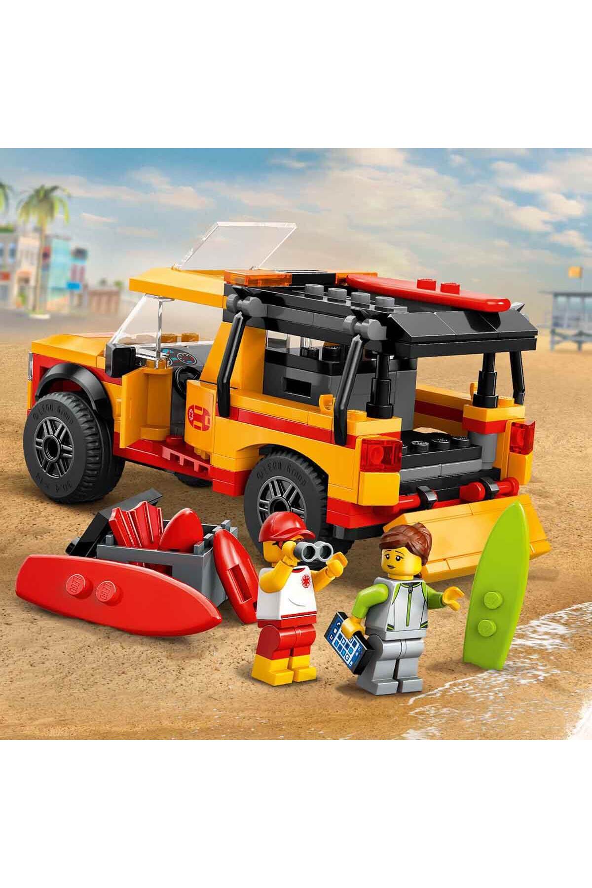 لگو CITY CANKURTARAN VAN 60453 2 MINIFIGURES کوسه برای کودکان بیش از 6 سال بالاتر اورجینال LEGO